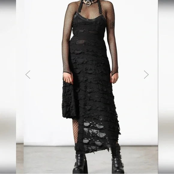 black tattered dress Tattered Dress